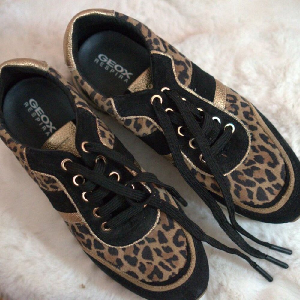 Geox Respira Leopard Prints Sneakers